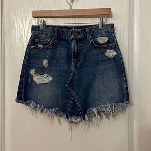 7 for All Mankind Denim Mini Skirt Size 26